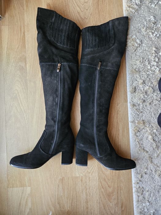 Cizme peste genunchi piele naturala