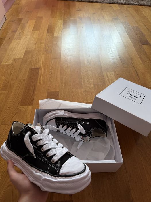 Maison Mihara Yasuhiro OG Sole Canvas Low "Hank Black"