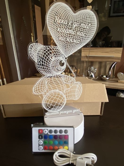 Светещо мече нощна лампа