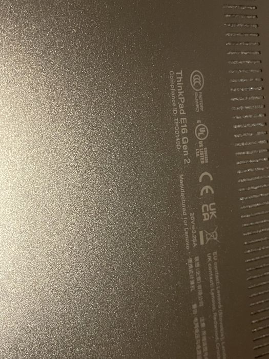 Lenovo Think pad E 16