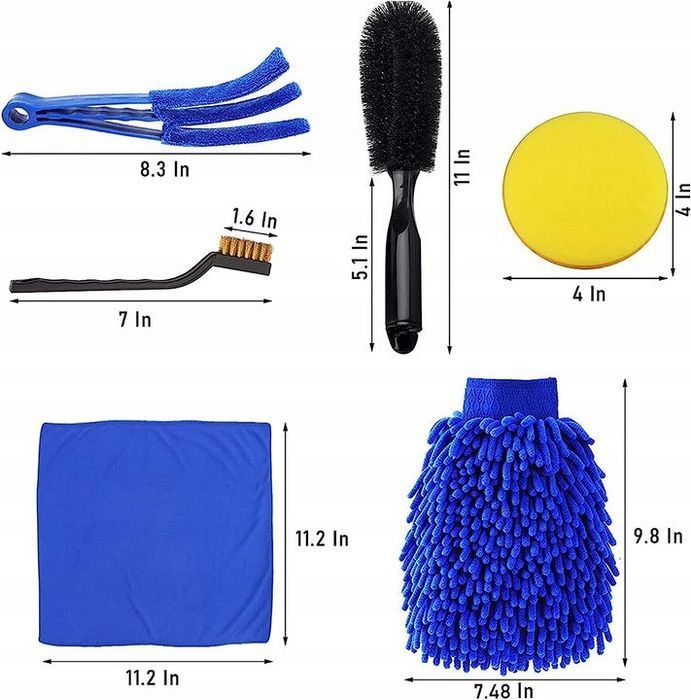 set perii lavete pentru curatat interior exterior - detailing auto 15