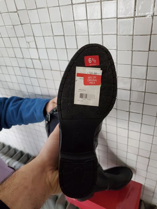 Cizme lungi din piele AKLISSA, S.U.A, marimea 36.5