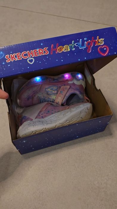 светещи маратонки за Момиче, р-р  28  Skechers S-Lights
