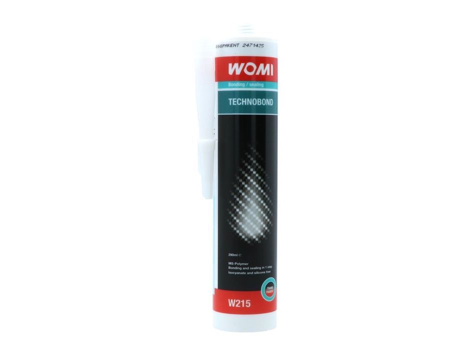 Silicon universal Womi TechnoBond transparent 290 ml pentru etansare si lipiri elastice, aderenta pe suprafete umede, 5570215