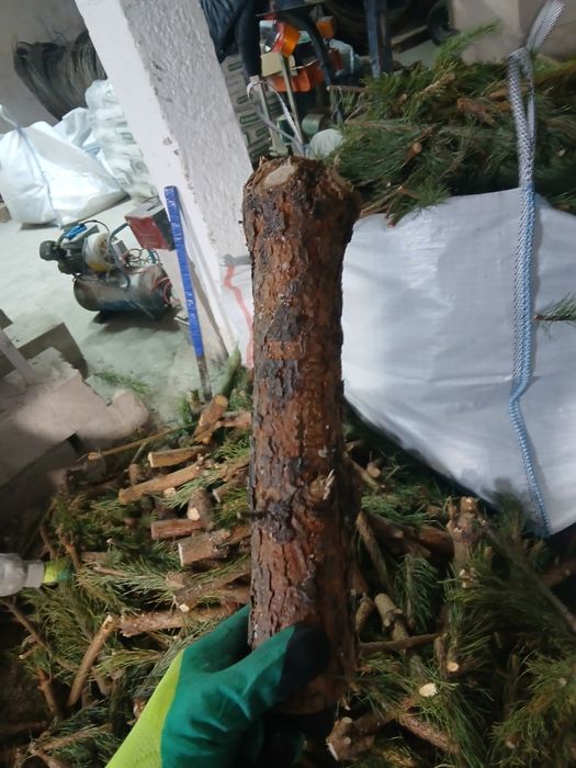 Готовые дрова в мешках