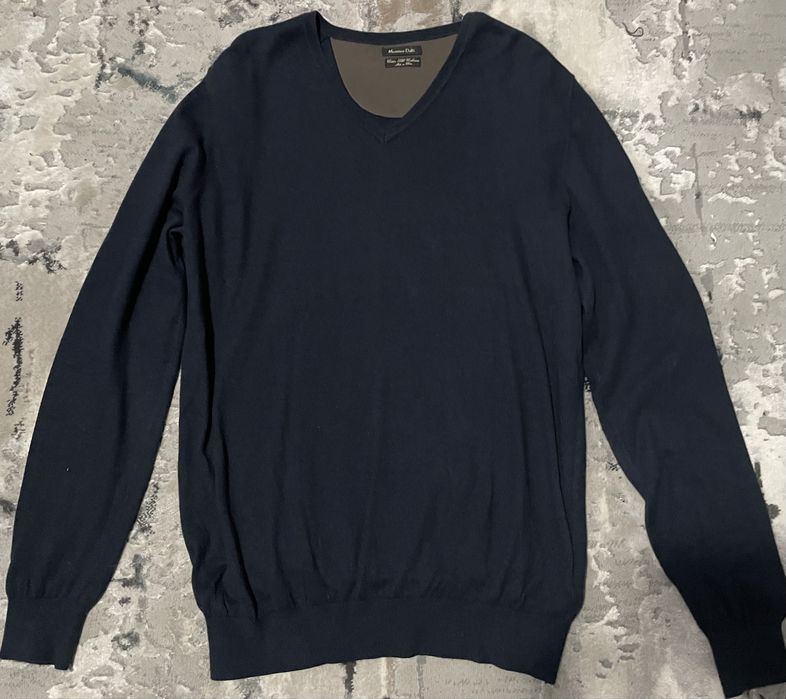 Pulover/sweater Massimo Dutti bleumarin casmir L