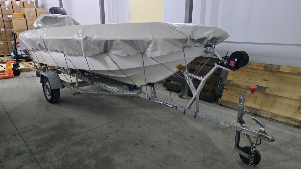 Лодка Gobbi 430 + ДВИГАТЕЛ + КОЛЕСАР