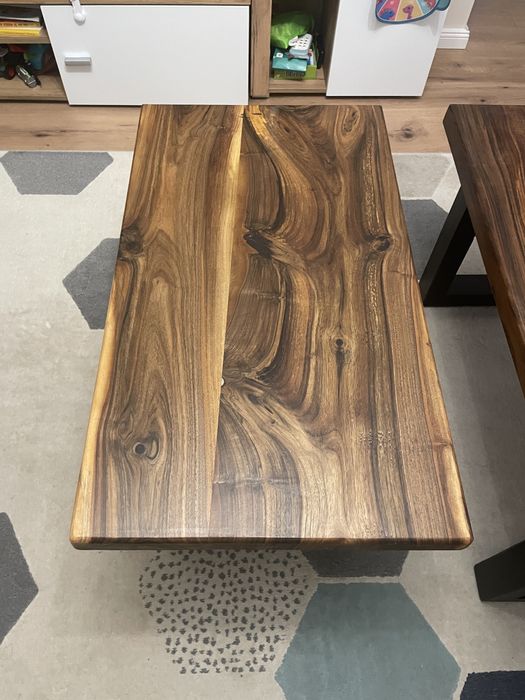 Vand masuta cafea din lemn de nuc