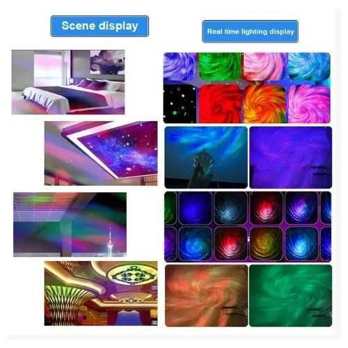 Нощна лампа прожектор Астронавт с дистанционно, с ефект "Звездно небе"