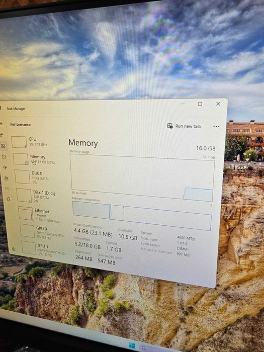 Sistem Gaming Ryzen 9600x, 16gb DDR5 RGB, Rtx 3060 12gb, ssd, etc !