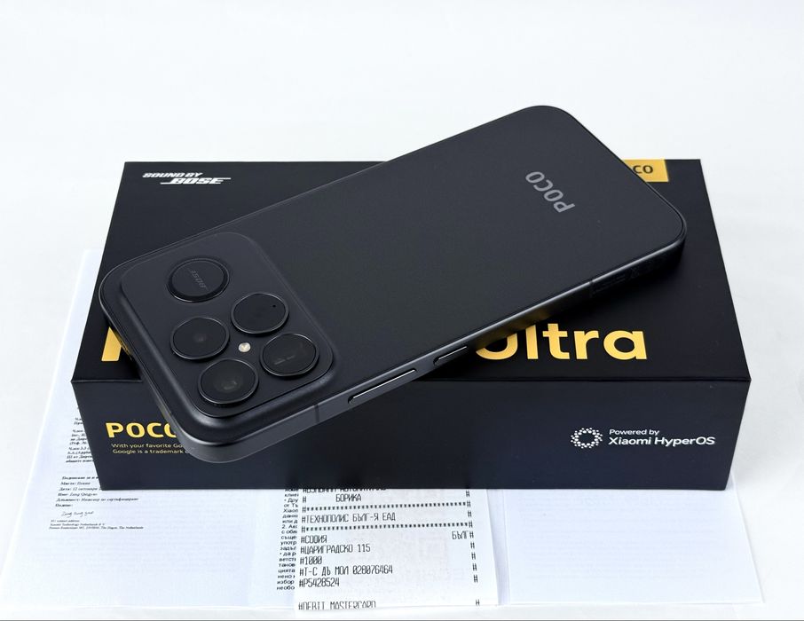 НОВ! Xiaomi Poco F8 Ultra 5G 512GB 16RAM Black 2г. Гаранция!