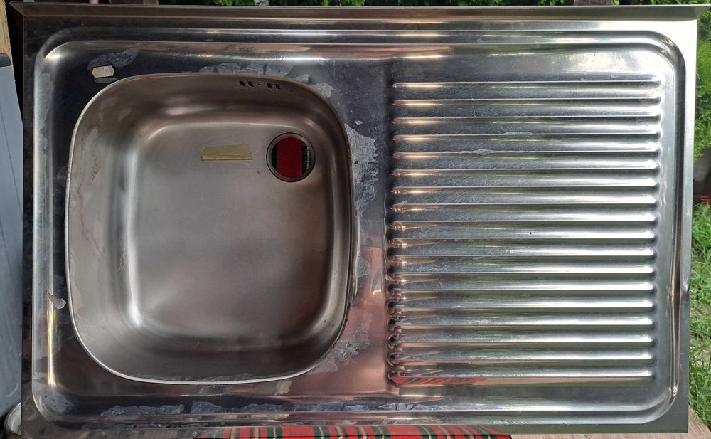 Chiuveta bucatarie inox, cuva stanga, dimensiuni 80 cm / 50 cm