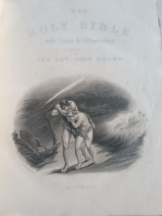 Biblie veche anii 1800 Anglia