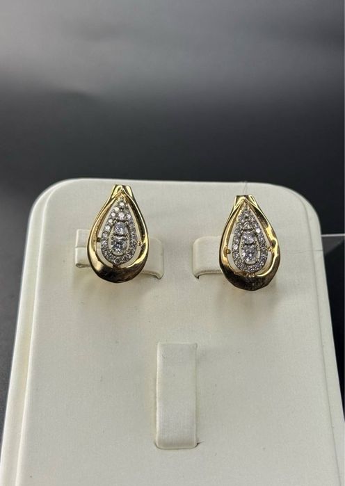 Золото 585  Серьги