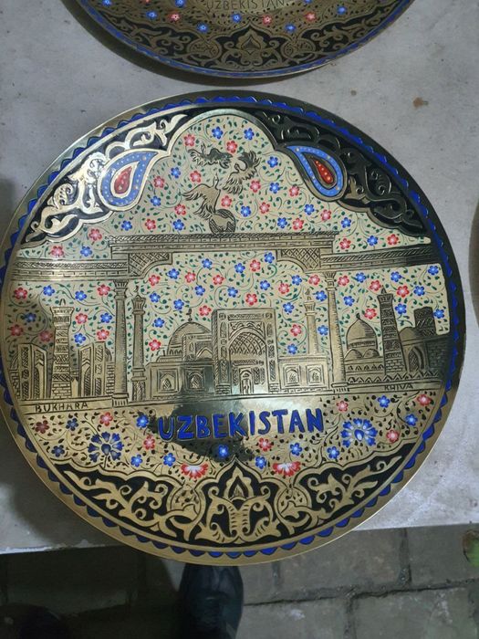 Латунный Национальные тарелки  ручная работа