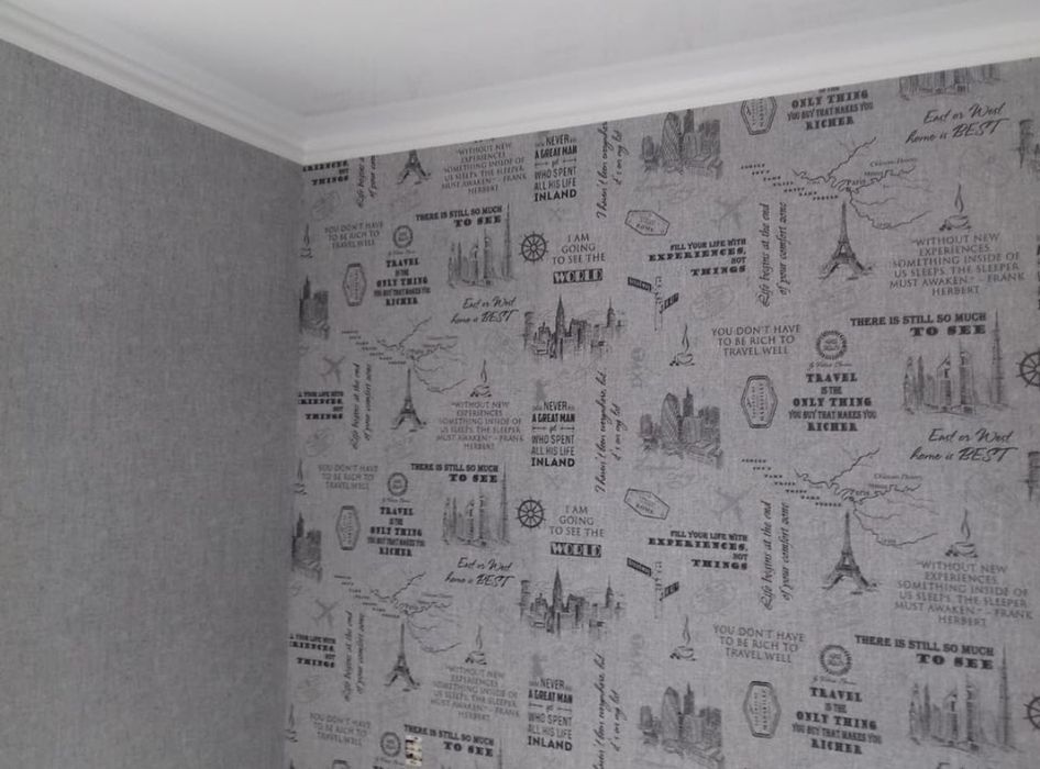 Профессиональная поклейка обоев