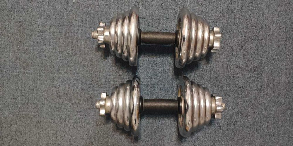 Гантели разборные хром