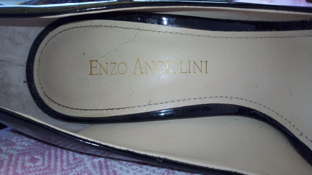 Pantofi/tocuri lac negru,Nr.37