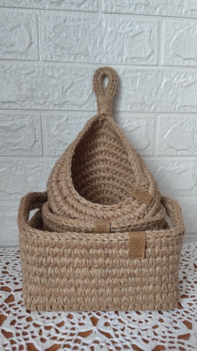 Корзина из джута
