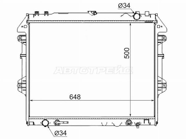 Радиатор Toyota Hilux
