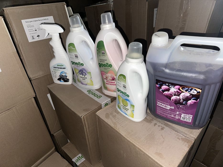 Suyuq sovun 5L kir yuvish uchun gel 2L/1L antijir va konditsoner