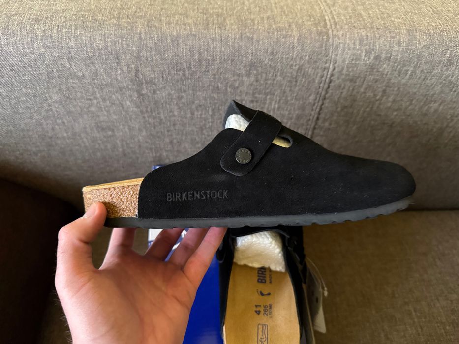 Birkenstock Boston BS Black NarrowFit marimea 38, 39, 40, 41, 42, 43