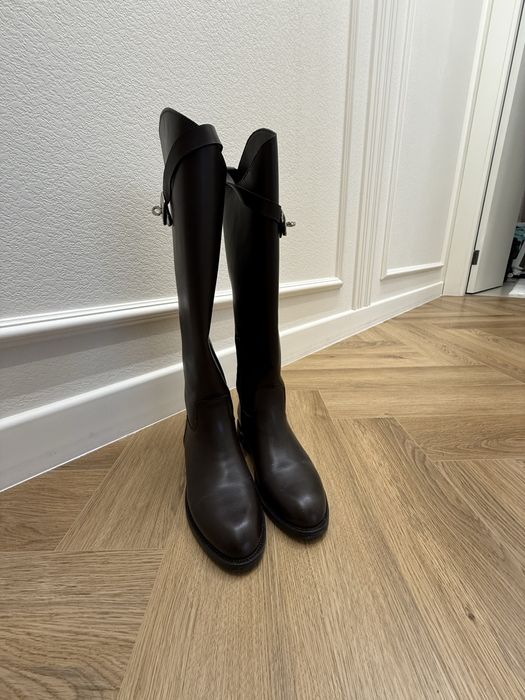 Продам натур кожа сапоги Hermes
