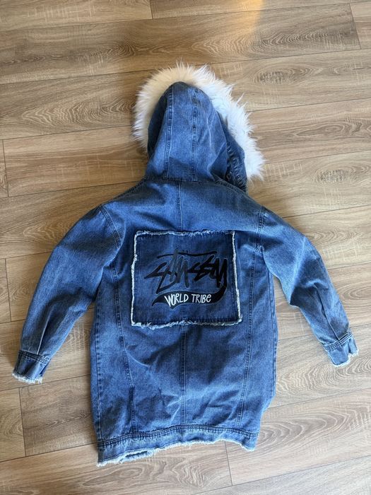 Geaca denim de iarna