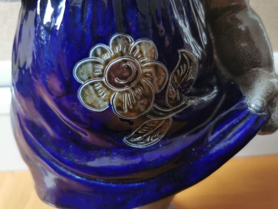 Керамична фигура статуя скулптура голяма авторска подписана колекция