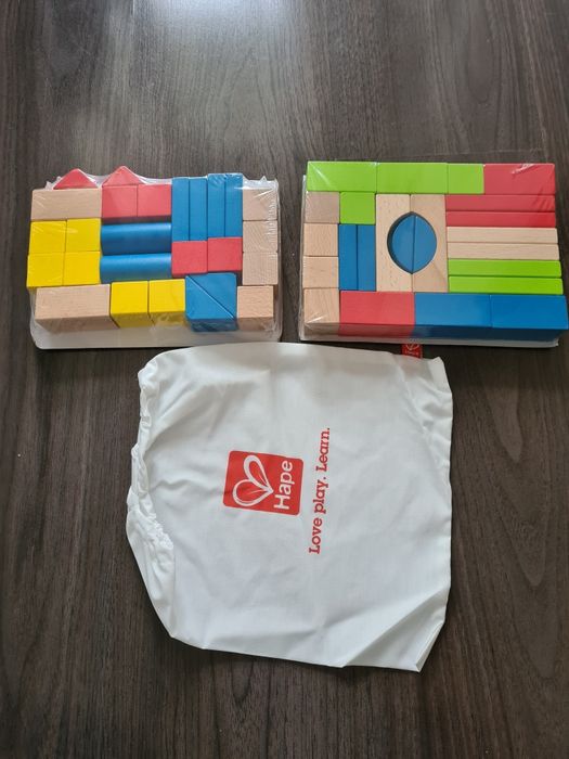 Дървени кубчета за игра