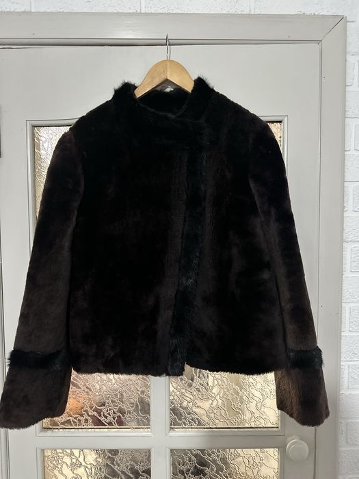 Шуба стрижанная норка