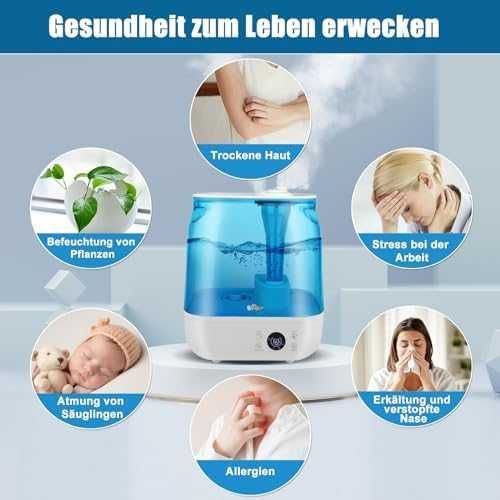 Овлажнител Bear 6L тих с таймер и аромат