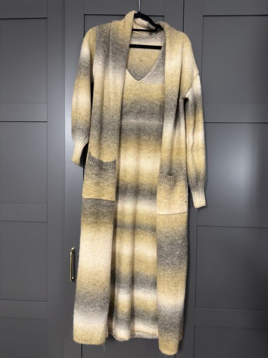 Set rochie si cardigan tricotate