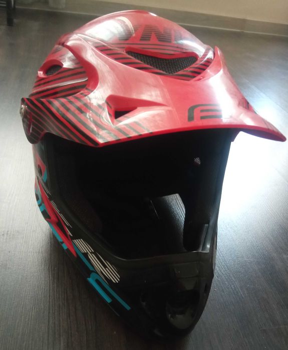 Каска Downhill Force цвят червен размeр L/XL