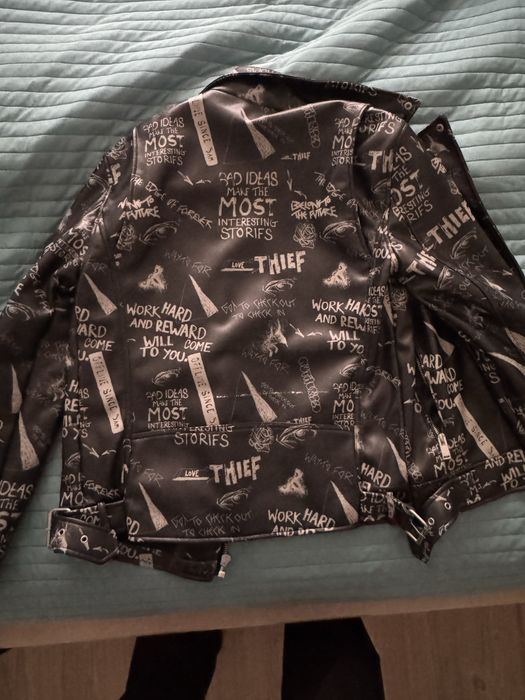 Яке от изкуствена кожа на Зара