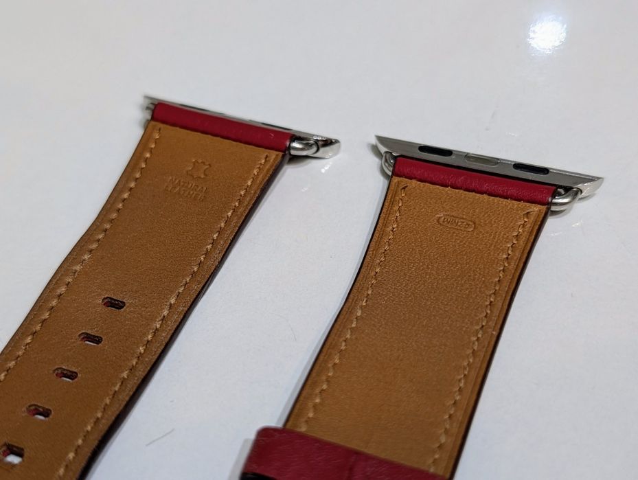 Оригинальный кожаный ремешок Apple Watch Classic Buckle 42mm (Ruby)