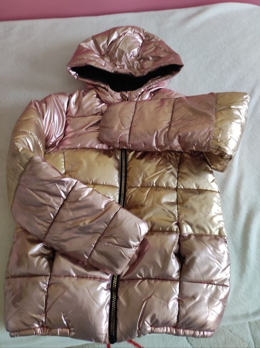 Детско зимно лъскави яке