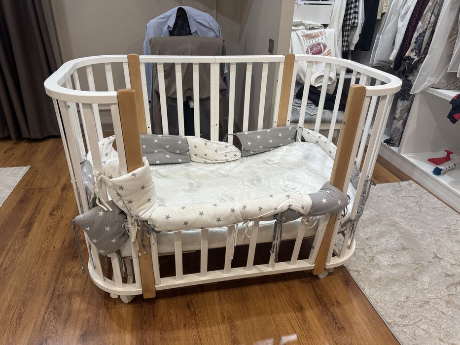 Детский манеж с двумя матрасами