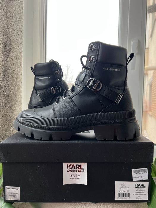 Karl Lagerfeld bocanci de piele TREKKA MENS KC