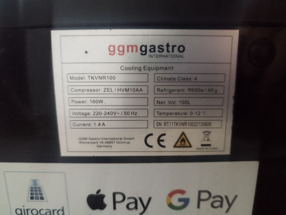 Настолна хладилна витрина GGM Gastro