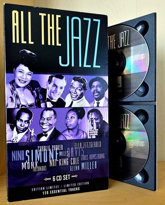 Colectie 6 CD-uri „All the Jazz” 120 piese Ella Fitzgerald Louis Armstrong Nina Simone Miles Davis