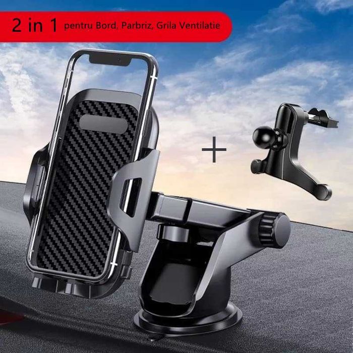 Автомобилна стойка за телефон SH-3100, 2 в 1