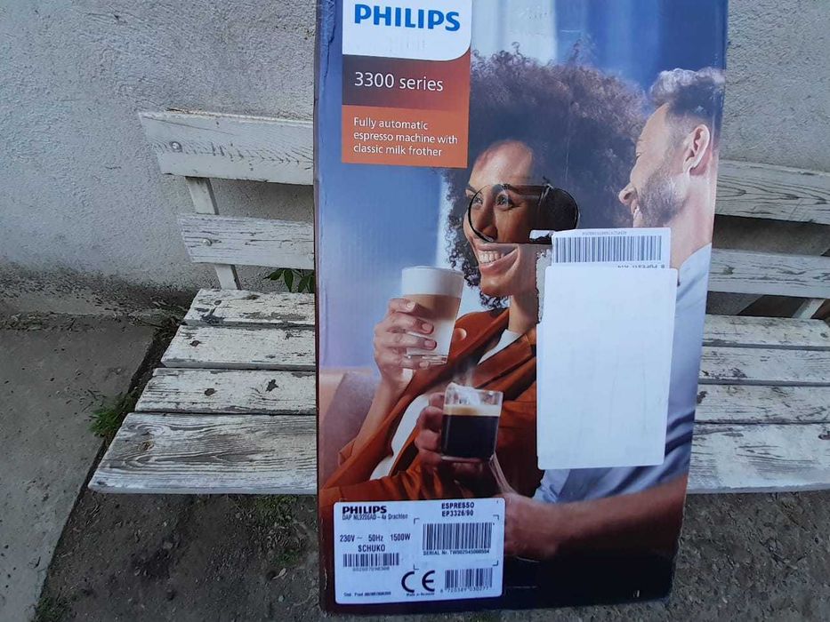 Philips EP3326/90, tehnologie noua SilentBrew, sistem spumare, aplicatie HomeID, NOU, Sigilat