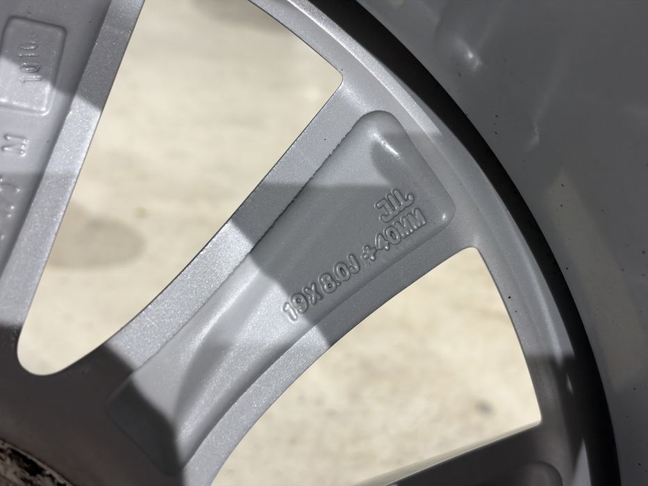 4бр. КАТО НОВИ 19” Оригинални Джанти *SLIPSTREAM/AERO TURBINE* 5х120 за -TESLA S- 8.0Jx19H2, ET40