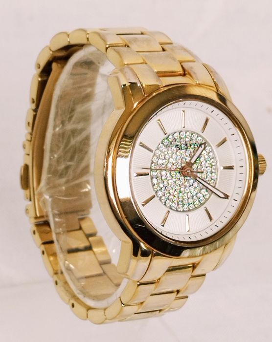 Ceas de damă Bulova 97L147 cu cristale swarovski, analog, Quartz, Otel