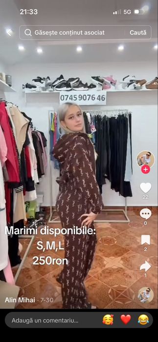 Trening maro marimea L