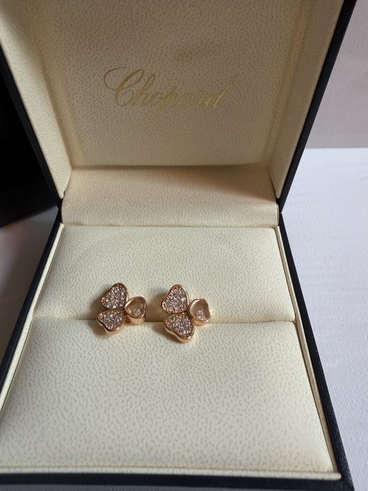 Нови обеци с кутия chopard