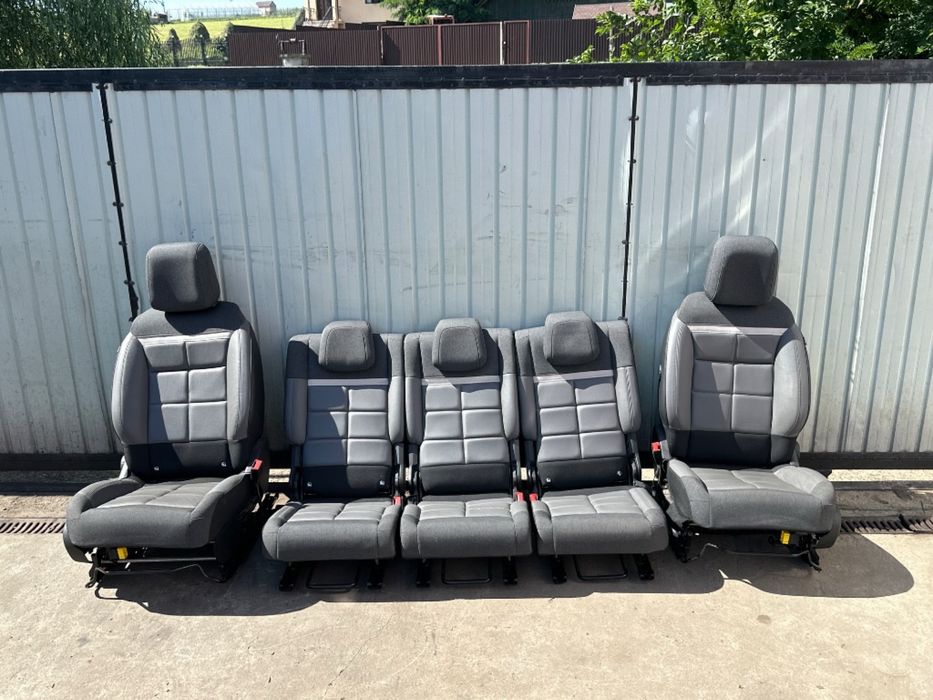 Interior complet piele + textil Citroen C5 Aircross 2020 2021 2022 Europa Scaune Fata / Bancheta Spate / Fete de Portiera / Cotiera / Plasticuri