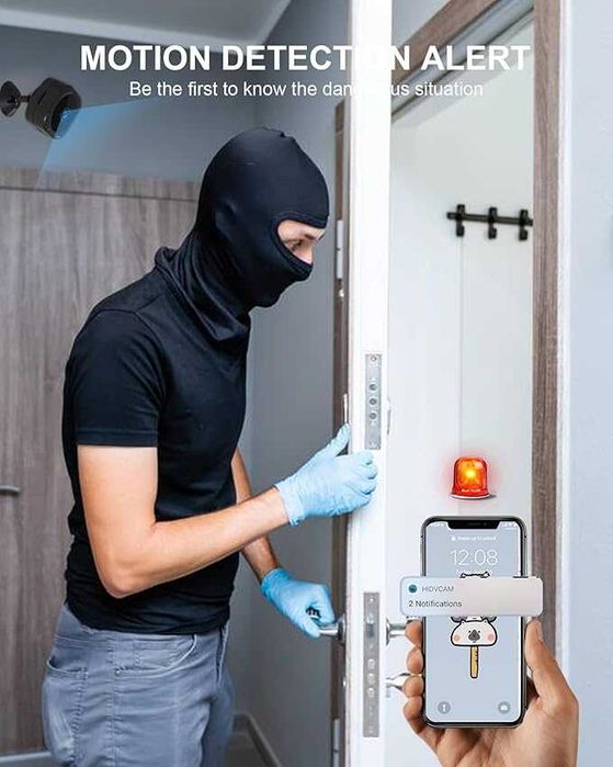 AOBOCAM Мини шпионска скрита камера 1080P HD безжична WiFi