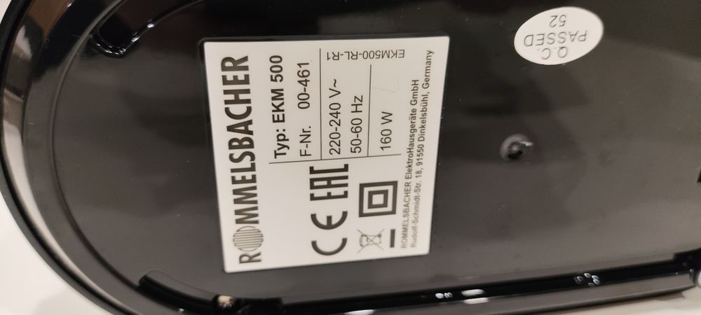 Кафемелачка Rommelsbacher EKM 500